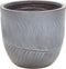 FTERO - Bloempot - Grijs - 35 x 35 x 33 cm - Kleivezel