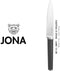 JONA Steakmessen - 6 stuks - 13 cm lemmet - roestvrij staal - mat zwart (6 stuks)