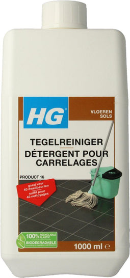 HG - Tegelreiniger - 1L - Voor alle soorten tegelvloeren