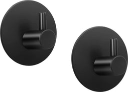 Zelfklevende RVS Haken Set van 2 - Sterk & Waterdicht voor Badkamer/Keuken