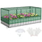 Coast Minikas Groen/Zilver - Verhoogd Tuinbed met Oprolbare Deur - 8 T-Labels