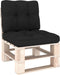 vidaXL-Palletkussens-2-st-stof-zwart