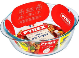 Airfryerschaal - PYREX - 1450144 - Rond - Borosilicaatglas - 26 cm