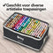 Brixy Twinmarkers 264 Stuks - Professionele Alcohol Markers - Dubbelzijdige Tip - Opbergtas Met Houder