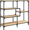 vidaXL - Wandtafel - 103x32x95 - cm - bewerkt - hout - sonoma - eikenkleurig