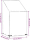 vidaXL - Tuinstoelhoes - 65x65x80/120 cm - water- en uv-bestendig - zwart