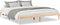 vidaXL - Bedframe - extra - lang - zonder - matras - massief - grenenhout - 180x210 - cm