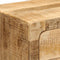 vidaXL - Nachtkastje - 2 - st - 40x32x46 - cm - massief - hout - ruw - mangohout