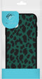iMoshion Hoesje Geschikt voor Samsung Galaxy A21s Hoesje Siliconen - iMoshion Design hoesje - Zwart / Meerkleurig / Groen / Green Leopard
