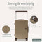 Skycases City Walker - Grote Reiskoffer 94L - Lichtgewicht & Sterk - 360° Spinner Wielen - TSA-slot - Wetpouch - Champagne - 76 x 52 x 29 cm