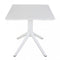 Cosma Outdoor Living - Tuintafel Vierkant 70x70x75 cm - Kunststof Weerbestendig - Wit