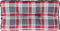vidaXL - Palletkussen - ruitpatroon - 80x40x12 - cm - stof - ruitpatroon - rood