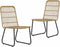 vidaXL - Tuinstoelen - 2 - stuks - poly - rattan - eikenkleurig