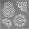 Sjabloon, afm 30,5x30,5 cm, dikte 0,31 mm, 1 vel