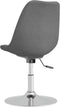 vidaXL - Eetkamerstoelen - 4 - st - draaibaar - stof - lichtgrijs