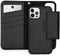 Selencia Hoesje Geschikt voor iPhone 12 Pro / 12 Hoesje Met Pasjeshouder - Selencia Llyr 2-in-1 Uitneembare Slang Bookcase - Zwart