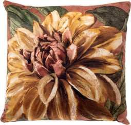 Dutch Decor FLEURI - Kussenhoes 45x45 cm - Brown Patina - bruin - met rits - zonder binnenkussen