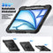 Xccess iPad Air (2024) - Hardcase Backcover - Schokbestendig + Standaard - Zwart