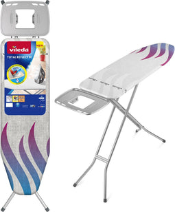Vileda Total Reflect M - Strijkplank - 120x38 cm - 100% Warmtereflecterende hoes - Grijs