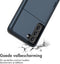 iMoshion Hoesje Geschikt voor Samsung Galaxy S21 FE Hoesje - Ruimte voor 2 pasjes - iMoshion Backcover met pasjeshouder - Donkerblauw