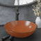 vidaXL - Wasbak - gehard - glas - 42 - cm - goud