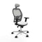 Piqueras y Crespo 2D086N1 - Bureaustoel - Verstelbare hoogte met hoofdsteun - Wit