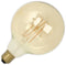 Calex Filament LED Lamp - G125 Vintage Lichtbron - E27 - Goud - Warm Wit Licht - Dimbaar