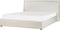 LAVAUR - Bed met opbergruimte - Off-white - 180 x 200 cm - Bouclé