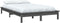 vidaXL - Bedframe - massief - grenenhout - grijs - 135x190 - cm