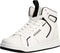 Guess Basqet - Hoge dames sneaker - Imitatieleer - Wit/Zwart - Maat 38