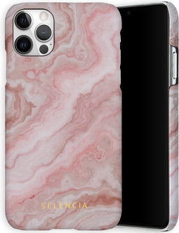 Selencia Hoesje Geschikt voor iPhone 12 Pro / 12 Hoesje - Selencia Maya Fashion Backcover - roze