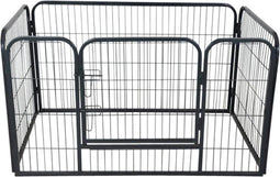 GARDENGEAR Puppyren 70 cm hoog – 125×80 cm – 4-delig met deur