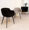 Alterego Riga - Zwart Stof - Met Armleuningen - 59x54x80cm