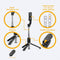 Studio ME - Selfiestick Universeel - Tripod 100 cm - 360° Rotatie - Bluetooth Afstandsbediening - Zwart
