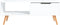 vidaXL - Salontafel - 100x49,5x43 - cm - bewerkt - hout - wit
