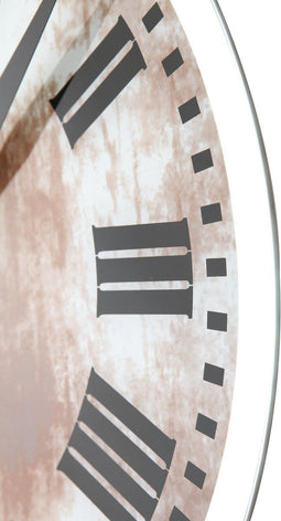 NeXtime - Wandklok - 43 x 4.2 cm - Glas - Wit - 'Romana'