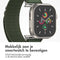 imoshion Nylon Alpine bandje - Geschikt voor Apple Watch 1, 2, 3, 4, 5, 6, 7, 8, 9, 10 (42 mm), SE - 38/40/41 mm - Groen - One Size