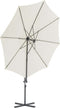vidaXL - Parasol - met - draagbare - voet - zandkleurig