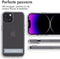 iMoshion Hoesje Geschikt voor iPhone 14 Hoesje - iMoshion Stand Backcover - Transparant