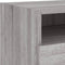 vidaXL - Nachtkastjes - met - LED-verlichting - 2 - st - 40x39x37 - cm - grijs - sonoma