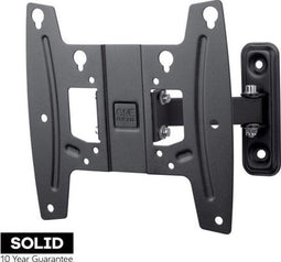 One For All SOLID - Muurbeugel - Geschikt voor 19-42 inch TV's - 15° kantel- en 90° draaifunctie (1x)