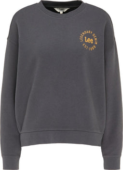 CREW NECK - Sweater - Lange mouw - Washed black