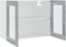 vidaXL - Hangkast - Lyon - 80x31x60 - cm - bewerkt - hout - grijs - sonoma - eikenkleurig