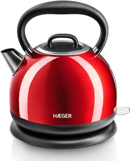 Haeger Red Cherry - Waterkoker 1,7L 2200W - Automatische uitschakeling - Rood
