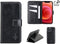 NorthLife - Geschikt voor iPhone 12 / 12 Pro - Lederen Afneembare 2-in-1 bookcase hoes - Zwart