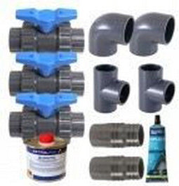 Ubbink - Deluxe bypass-set voor zwembadverwarming