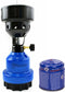 Camping kookstel/kookpit - metaal - blauw - incl. gas navulling priktank