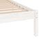 vidaXL - Bedframe - massief - hout - wit - 90x190 - cm