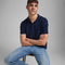 JACK&JONES PREMIUM JPRBLALOGO SPRING SS POLO NOOS - Polo - Katoen met stretch - Donkerblauw - Maat L