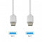 Grab 'n Go - USB-C naar USB-C kabel - 2m - Wit